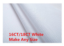 16CT OR 18CT Great choice  Cross Stitch Aida Cloth 50X50cm Fabric Canvas Discount Shop 2024 - buy cheap