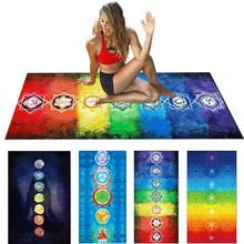 Soft Rainbow Color 7 Chakra Mandala Bohemia Blanket Breathable Home Tapestry Summer Beach Towel Scarf Shawl Yoga Mat Tablecloth 2024 - buy cheap