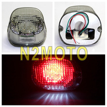 Smoke Motorcycle LED Brake Taillight with License Plate Brake Lamp for Harley Touring Road King Glide Electra FLH 1999-later 2024 - buy cheap