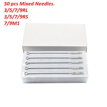50 pcs Mixed Lot RL/RS/M1 Mixed Lot Sterile Standard Tattoo Needles for Tattoo Machine Needle Tips Supplies 2024 - buy cheap