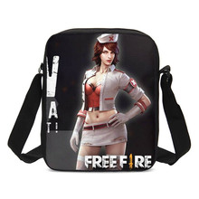 Free Fire-bandolera con estampado de juego caliente para hombres y mujeres, bolso de viaje para niños, cruzado 2024 - compra barato