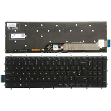 Teclado para ordenador portátil Dell Inspiron 2 en 1, nuevo teclado con diseño de fuente blanca con retroiluminación, para Reino Unido, 7778, 7779, 7577, 7773 2024 - compra barato