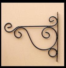 1pc,white/black,Wrought iron garden hook flower pots Diaopen basket wall hanger bracket with expansion screw 2024 - buy cheap