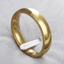G16 розовое золото Анти-аллергия гладкие Простые Свадебные парные кольца бижутерия для мужчин или женщин кольца на годовщину модные ювелирные изделия 2024 - купить недорого