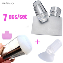 7pcs/set XL Stamper Squishy Marshmallow Big Nail Art Stamper Nail Tool Double sided Stamper 2024 - buy cheap