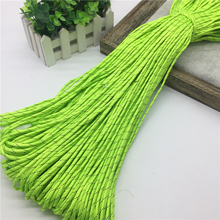 10 yards 4mm Width 7 Strand Parachute Cord Camping Hiking Tent Cord Binding Rope Bracelets Rope Wholesale #04Green 2024 - buy cheap