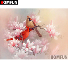 HOMFUN 5D DIY Diamond Painting Full Square/Round Drill "Birds and flowers" 3D Embroidery Cross Stitch gift Home Decor A02629 2024 - buy cheap