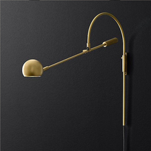 Luminária de parede estilo moderno, candelabro com esfera de vidro estilo nórdico, luminária de parede para banheiro, iluminação de espelho, decoração de loft 2024 - compre barato