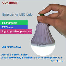 Bombilla inteligente E27, luz LED de emergencia con batería recargable, lámpara de iluminación para decoración del hogar, mercado y hotel, 5W, 7W, 9W, 12W 2024 - compra barato
