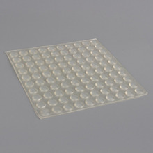 Protetor de pés autoadesivo de silicone transparente, amortecedor de semicírculo para porta de armário, gavetas, 100 2024 - compre barato