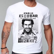 Футболка с изображением гангстера, Пабло Эскобара, марихуаны, мафии, парусника, люциано, Мужская футболка из хлопка 100%, футболки 2024 - купить недорого