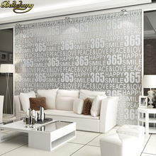 Beibehang papel de parede 3D de carta de papel de pared moderno para la sala de decoración número papeles tapiz decoración del hogar de fondo 2024 - compra barato