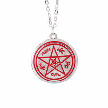 Supernatural necklace Dean pentagram Pentacle Rune Alloy pendant movie jewelry for men and women wholesale 2024 - buy cheap