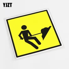 YJZT 15.8CM*15.8CM Fashion Warning Mark Construction Graphical PVC Decal Car Sticker 13-0757 2024 - buy cheap