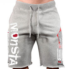 Shorts de algodão masculino para corrida, calção de moletom sexy masculina para ginástica, fisiculturismo e treino 2024 - compre barato