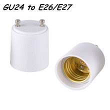 10PCS GU24 to E26 E27 LED Halogen Light Lamp Base Holder Socket Adapter Converter 2024 - buy cheap