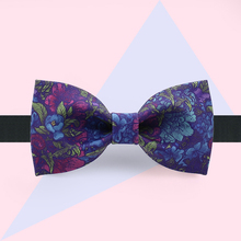 Frete grátis novo design original masculino casual 2018 estampa moda gravata borboleta flor festa banquete festa segredo 2024 - compre barato
