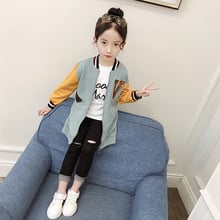 Children's Clothes Coat 2021 Spring Fall Girls Coloured Baseball Suit Cardigan Korean Kids Leisure Spliced Jacket Outerwear A705 2024 - buy cheap