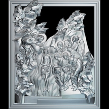 Высококачественная новая 3D модель для ЧПУ крестин Иисуса Христа 3D резная Фигурка скульптурная машина в STL файл религия 2024 - купить недорого