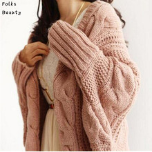 Autumn Winter Knitted Cardigans Coat Women 2015 Fashion Long Sleeve Batwing Poncho Sweater Beautiful Womans Crochet Cardigan 2024 - buy cheap