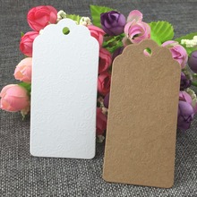 200pcs/lot 8x4cm  Blank  Gift Tags Label Embellishments Wedding Favors 2024 - buy cheap