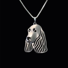 New  Unique Romantic Gold Silver Color Field Spaniel Pendant Necklace Hunger Games Necklace Women Best Friend Choker 2024 - buy cheap