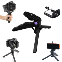 Portable Mini Flexible Camera Table Stand Tripod & Handheld Grip Video Stabilizer + Phone Holder for DSLR iPhone 6 Samsung HTC 2024 - buy cheap