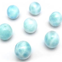 Free Shipping 8mm Genuine Blue Larimar Natural Stone Bracelet Necklace DIY Round Loose Beads Jewelry 2024 - buy cheap
