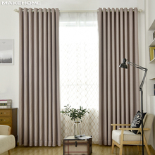 Twill Linen Modern Curtains for Living Room Blackout Curtains for Bedroom Kitchen Thick Fabric Thermal Insulating Curtain Drapes 2024 - buy cheap