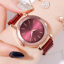 Женские часы из нержавеющей стали магнитные кварцевые часы женские часы браслет кварцевые женские часы Reloj Mujer Relogio Feminino 2024 - купить недорого