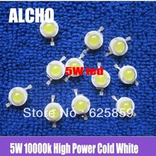 10PCS 5W 10000k High Power Cold White LED Light Emitter 250-300lm led chip 2024 - buy cheap