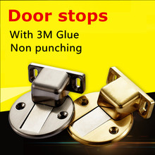Magnet Door Stops with 3M Glue Non Punching Magnetic Door Stopper Door Holder Toilet Glass Door Hidden Doorstops Door Hardware 2024 - buy cheap