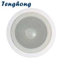 Tenghong caixa de som para teto, alto-falante 3w 8 ohm de teto com som de música para transmissão de fogo mediant 2024 - compre barato