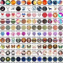 ZEROUP 25mm HOT A Variety Of Pattern Round Glass Dome Cabochons  Flat Back Pictures Fashion DIY Jewelry Findings 12pcs/lot 2024 - buy cheap