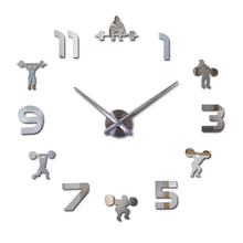 Relógio de parede 3d de acrílico, relógio de quartzo com design moderno, grande, decorativo, europa 2024 - compre barato