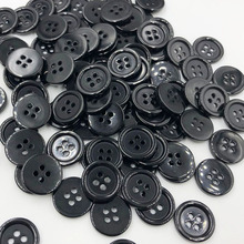 50/100pc 18mm Sewing Button DIY Crafts Plastic Button black Color PT244 2024 - buy cheap