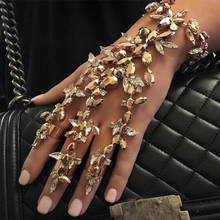 MYDANER Luxury Crystal Rhinestone Charm Bracelets for Women Bridal Chain Bracelets & Bangles Wedding Engagement Jewelry 2024 - buy cheap