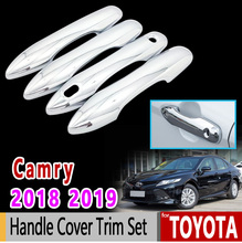 Cubierta de manija cromada para Toyota Camry Daihatsu Altis XV70 2018 2019, conjunto de molduras de lujo, accesorios de alta calidad, pegatina para coche 2024 - compra barato