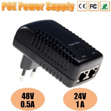 Surveillance CCTV Security 24V 1A 48V 0.5A POE Wall Plug POE Injector Ethernet Adapter IP Camera Phone PoE Power Supply EU Plug 2024 - buy cheap