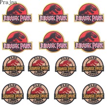 Prajna 10PCS Jurassic Park Patch Iron On Patches Dinosaur Sewing Embroidered Patches For Clothes Wholesale Parches Anime Movie 2024 - buy cheap