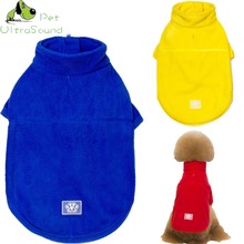 Roupa de lã para cachorro, jaqueta de inverno para cachorro, quente, lisa, roupa para animal de estimação, traje para cachorro pequeno, cachorro 2024 - compre barato