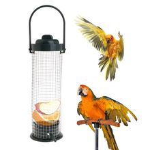 Alimentador de pássaros ao ar livre pendurado malha alimentação portátil aves selvagens suprimentos de plástico produtos parque jardim árvore recipiente 2024 - compre barato