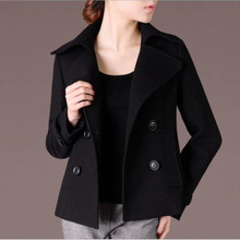 JQNZHNL Autumn Winter New Woolen Jacket 2021Women temperament Slim Double-breasted Coat Fashion Short Large Woolen Coat A316 2024 - buy cheap