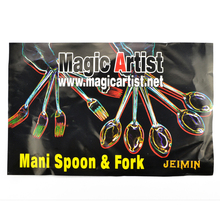 Manipulation Spoon And Fork Close Up Street Magic Tricks Toys Props Wholesale And Retail 2024 - buy cheap