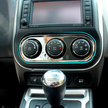 Panel de Ajuste de interruptor de aire acondicionado delantero para coche, moldura de cubierta de marco, ABS cromado, para Jeep Compass 2011, 2012, 2013, 2014 2024 - compra barato