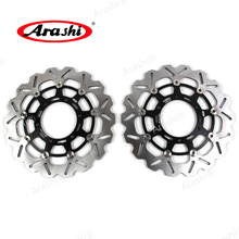 ARASHI-disco de freno delantero CNC, SUZUKI GSX rotores para R 1000, 2009-2014, GSXR1000, GSX1000R, GSX-R, GSXR 1000, 2009, 10, 11, 12, 13, 14 2024 - compra barato