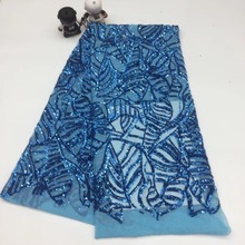 beautiful yaking-4.926  Nigerian fabric for party dress new African embroidered lace fabric 2024 - buy cheap