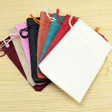 Hot New Sale Jute Packing Bags Jewelry Pouches Linen Gift Bags 12 Colors to Pick 10pcs/lot Nice Jute Drawsting Pouches 13x18cm 2024 - buy cheap