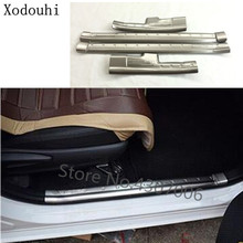 cover pedal Door sill scuff plate outside Cover internal intside threshold 4pcs For Toyota Vios/Yaris sedan 2014 2015 2016 2024 - buy cheap