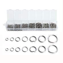 Wholesale 770pcs/box Mix Size Open Jump Ring 3 4 5 6 7mm Stainless Steel Silver Tone Split Loop Rings for DIY Jewelry Connector 2024 - buy cheap